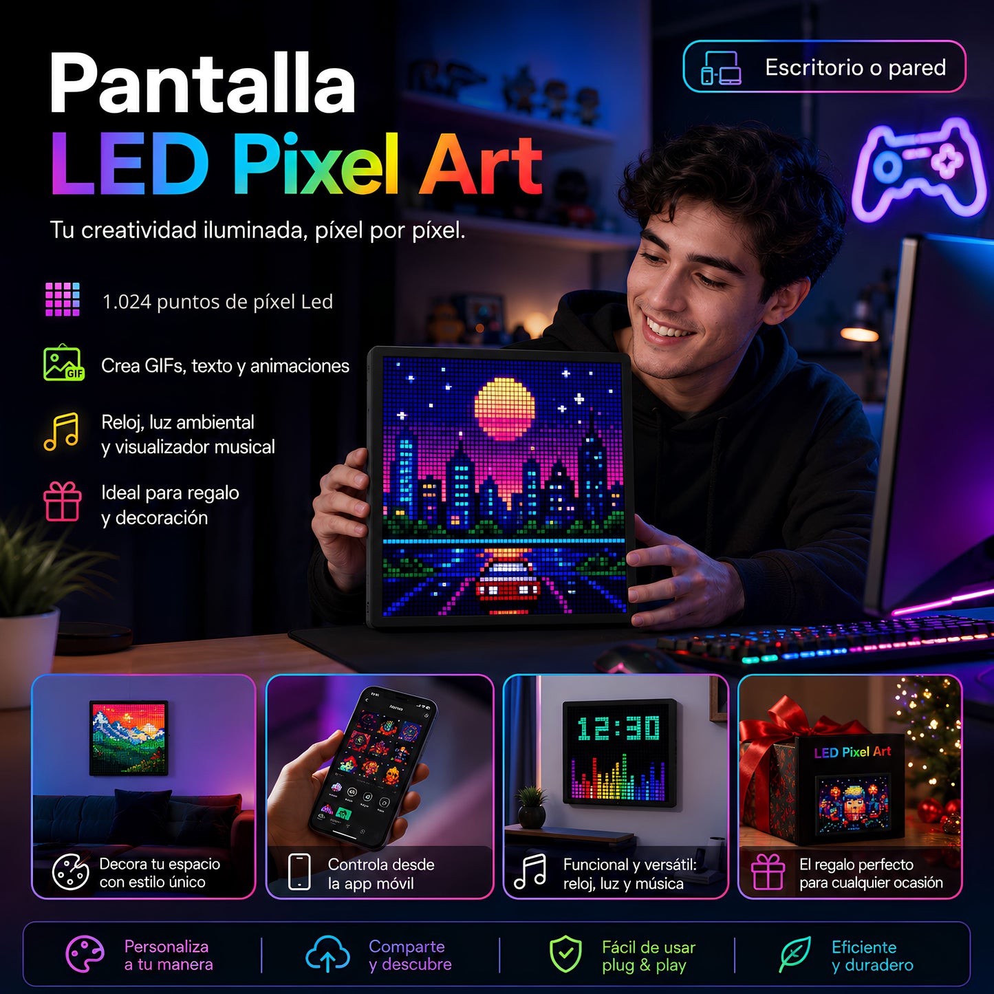 Pantalla LED Pixel Art
