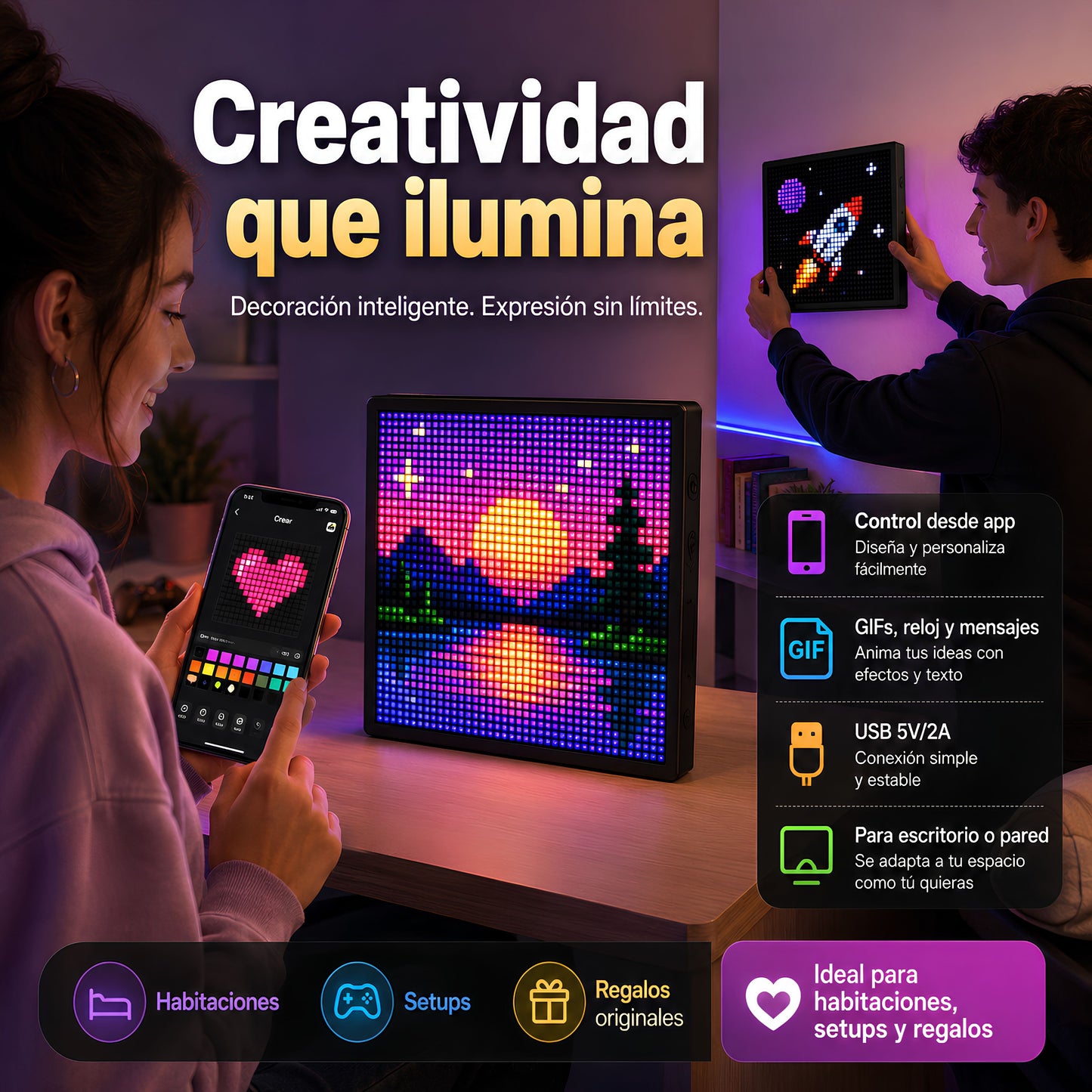 Pantalla LED Pixel Art